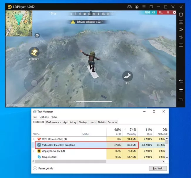 Free Fire sur PC avec LDPlayer